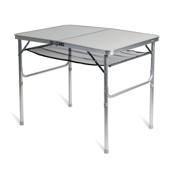 Garden King Masă de camping pliabilă cu plasă de depozitare 90 x 72 x 60 cm