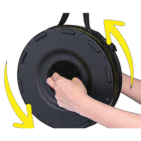 HomeLife Scaun telescopic pliabil - negru SMARTY