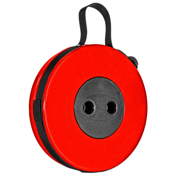HomeLife Scaun telescopic pliabil - roșu-negru SMARTY