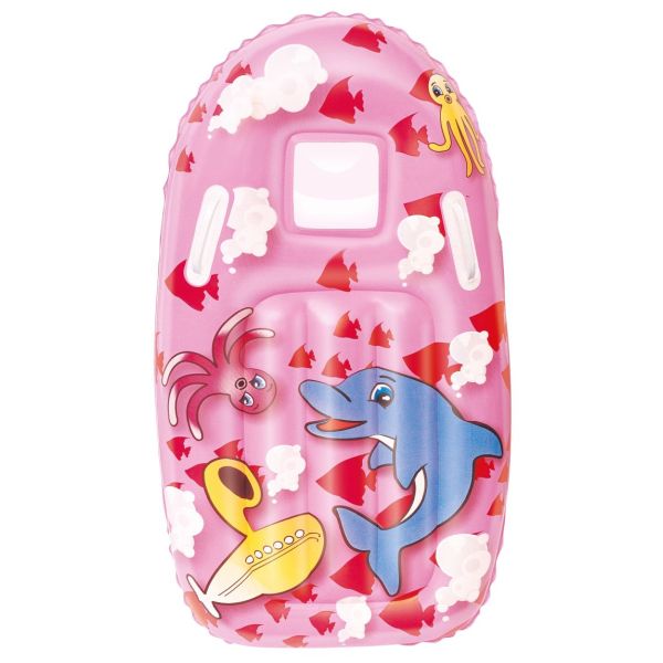 Bestway Placă Surf gonflabil cu mânere Animated 99 x 51 cm roz