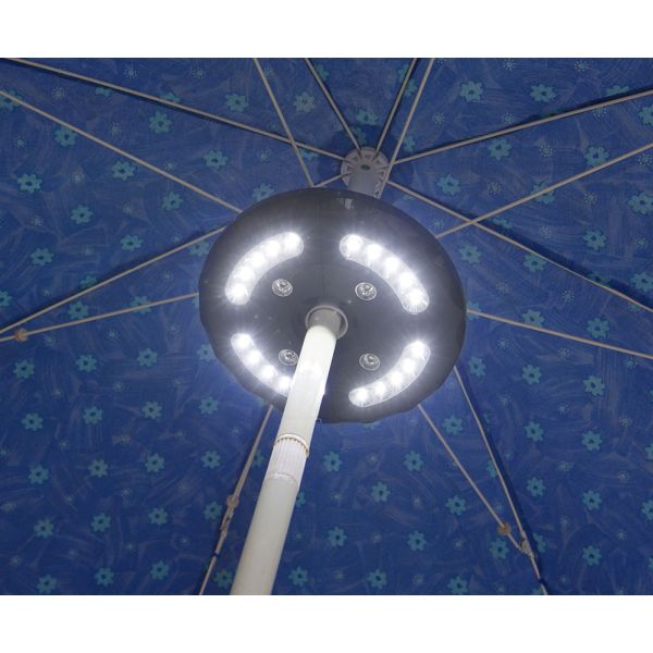 Garden King Lampă pentru umbrelă cu 24 LED cu diametrul de 20 cm