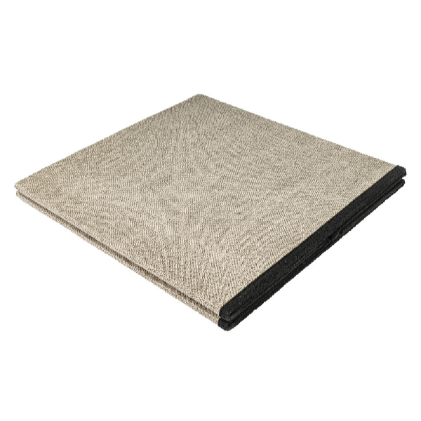HomeLife Taburet pliabil cu spațiu de depozitare 37 x 37 cm bej