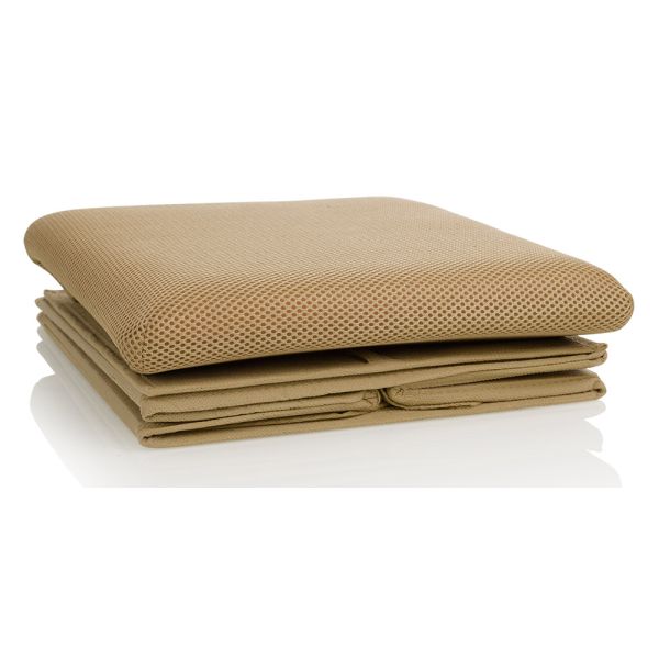 HomeLife Taburet textil cu spațiu de depozitare 30 x 30 cm bej