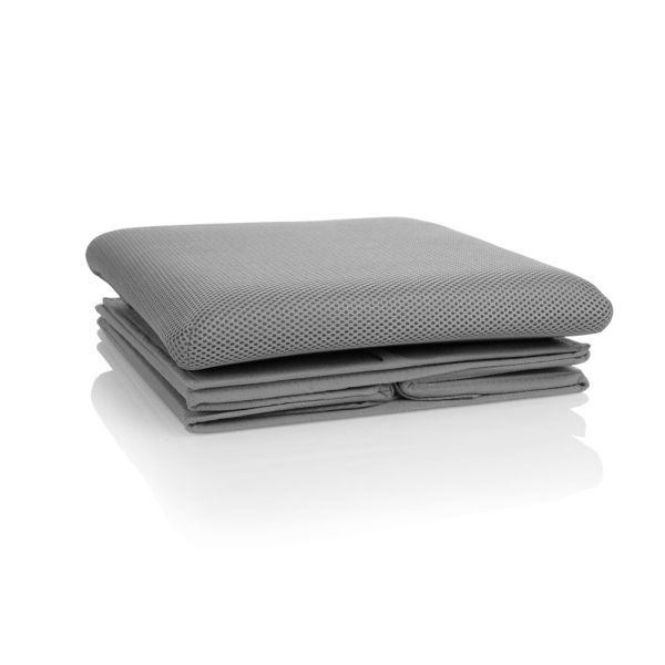 HomeLife Taburet textil cu spațiu de depozitare 30 x 30 cm antracit