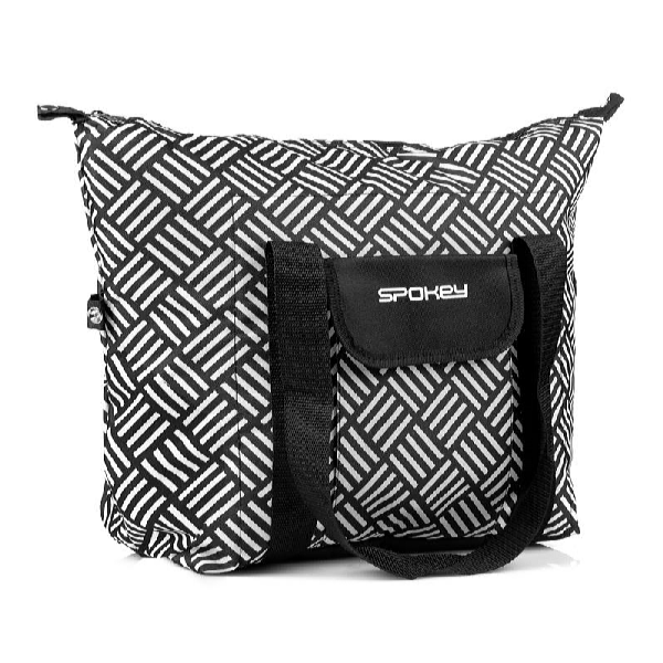 Spokey Geantă de plajă SAN REMO 52 x 20 x 40 cm, dungi negru-albe