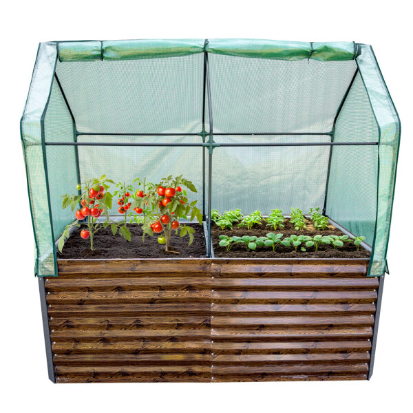 Garden King Pat vegetal supraînălțat acoperit AGRO BED II