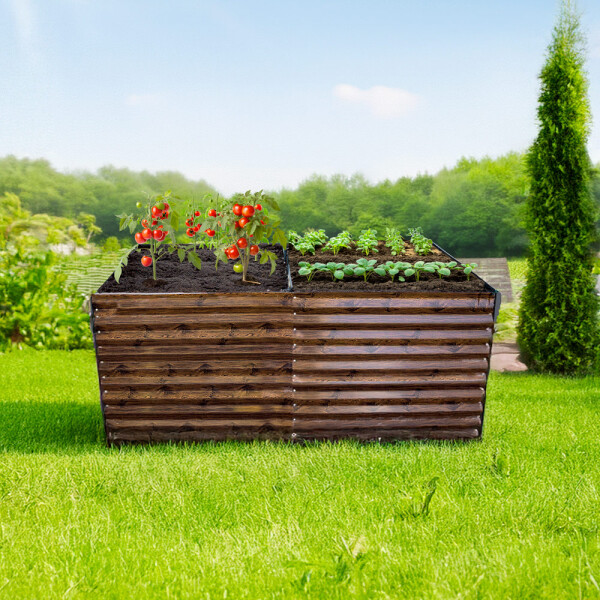 Garden King Pat vegetal supraînălțat acoperit AGRO BED II