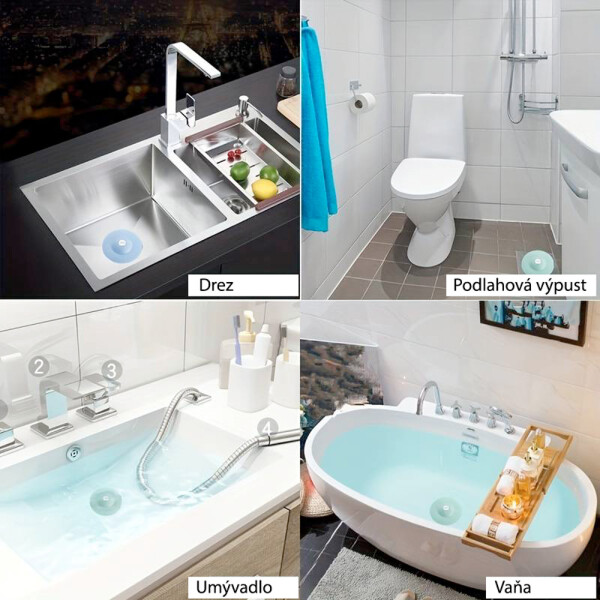 HomeLife Dop din silicon cu sită Klik-klak 2 în 1