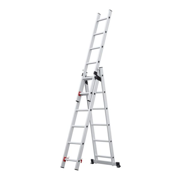 Profi Tools Scară din aluminiu 3x6 trepte AY306