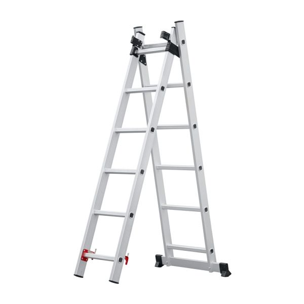 Profi Tools Scară din aluminiu 3x6 trepte AY306
