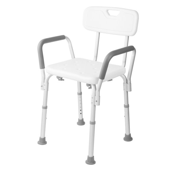 HomeLife Scaun de baie cu înălțime reglabilă cu spătar