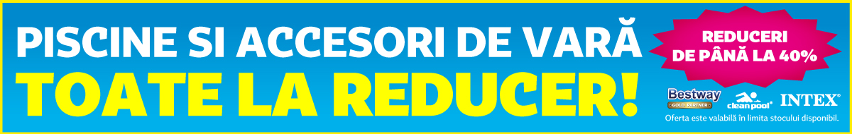 <span style="color:#0693d3;background-color:#ffff00;">Pișcine la reducere!</span>